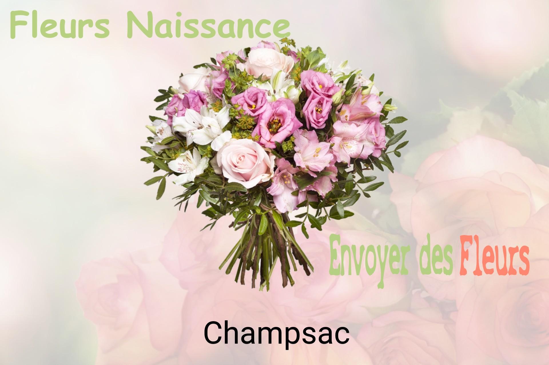 Bouquet de fleurs de naissance livré à Champsac